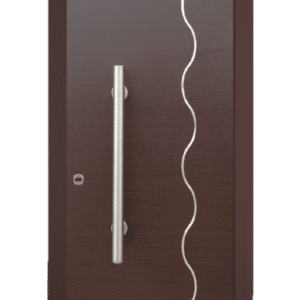 Εσωτερική Πόρτα Wenge με inox