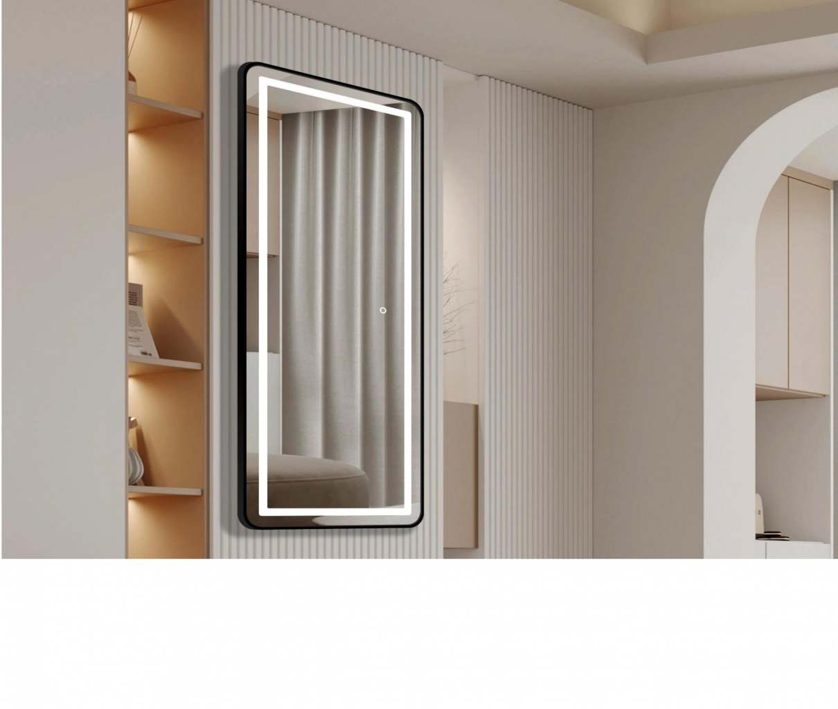 Καθρέφτης LED Τοίχου F-01 Στενόμακρος 60x160cm κωδ. 0762-F-01