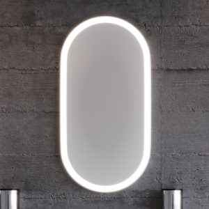 ΚΑΘΡΕΦΤΗΣ LED MASAL ΟΒΑΛ 42cm ΜΕ ΠΕΡΙΜΕΤΡΙΚΟ ΦΩΤΙΣΜΟ ΛΕΥΚΟ