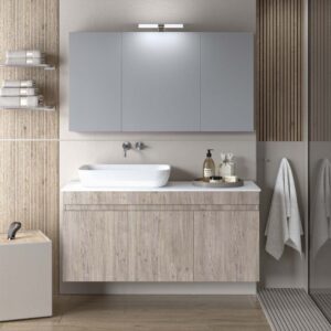 ΣΕΤ ΕΠΙΠΛΟΥ OMEGA TOP 120cm BEIGE OAK 9SOMT120BO