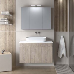 ΣΕΤ ΕΠΙΠΛΟΥ OMEGA TOP 90cm BEIGE OAK 9SOMT090BO