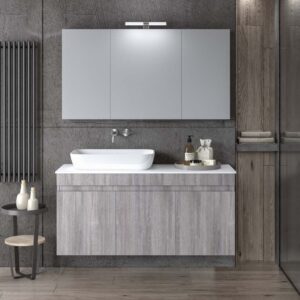ΣΕΤ ΕΠΙΠΛΟΥ OMEGA TOP 120cm GREY OAK 9SOMT120GO