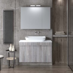 ΣΕΤ ΕΠΙΠΛΟΥ OMEGA TOP 90cm GREY OAK 9SOMT090GO