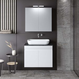 ΣΕΤ ΕΠΙΠΛΟΥ OMEGA TOP 75cm WHITE/GREY 9SOMT075GLG
